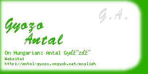 gyozo antal business card